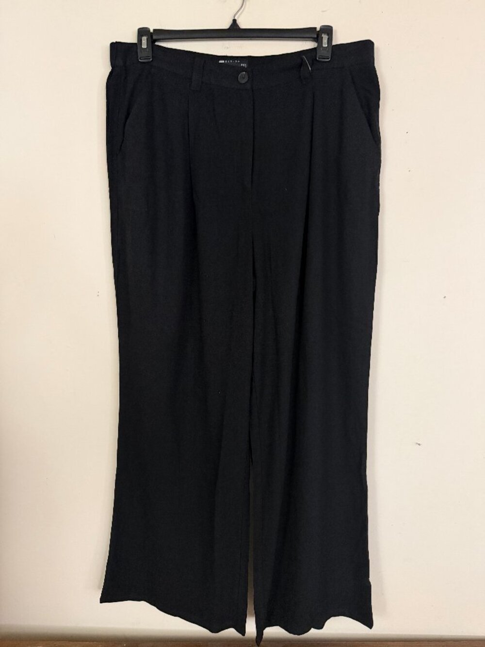 NEW ASOS DESIGN Linen Wide leg Pants 14 - Picture 8 of 13